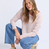 Foxwood | Jayne Throw On Top - Pale Pink