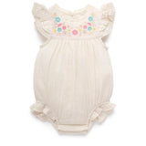 Purebaby | Embroidered Bodysuit - Cloud