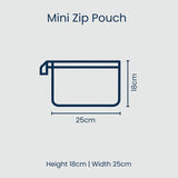 Project Ten | Mini Zip Pouch - Rugby Stripe