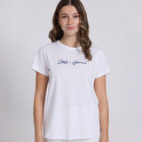 Stella + Gemma | Classic Tee - White Freehand