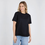 Foxwood | Farrah Short Sleeve Tee - Black