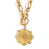 Greenwood Designs | Elle Fob Chain Necklace - Gold