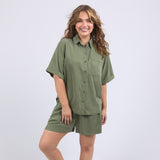 Elm | Bliss Washed Shirt - Clover