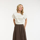 Urban Luxury | Glitter Spritz Tee - Gold