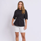Foxwood | Tied Tee - Black