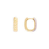 Fairley | Gold Reversible Hoops