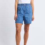 Elm | Jovie Denim Short - Mid Blue Wash