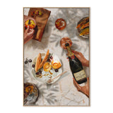 Champagne & Peaches Canvas Print 60x90cm