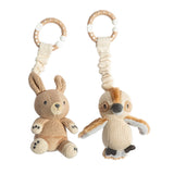 Living Textiles | Stroller Toy 2pk - Kangaroo & Kookaburra