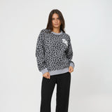 Stella + Gemma | Essential Sweatshirt - Grey Leopard