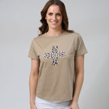 Stella + Gemma | Ace Tee - Sage Leopard Cross