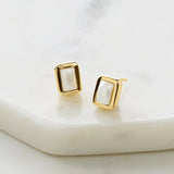 Zafino | Sierra Stud Earrings - Pearl