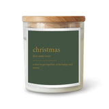 The Commonfolk | Gold Foil Dictionary Candle - Christmas