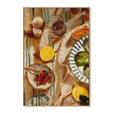 Mediterranean Lunch Canvas Print 70x100cm
