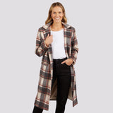 Foxwood | Westward Coat - Rust/Tan Check