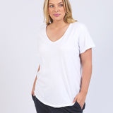Elm | Pima Vee Tee - White