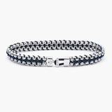 Pig & Hen | Catena Venetian 7mm - Navy Silver