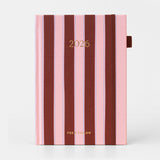 Fox & Fallow | 2026 A5 Planner - Burgundy Stripe