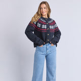Foxwood | Verbier Knit Crew - Dark Sapphire