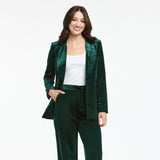 Italian Star | Jets Velvet Jacket - Bottle Green