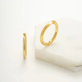 Zafino | Kendall Hoop Large - Brushed Gold