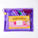 Journey Of Something | Wipeable Silicone Colouring Mat - Unicorn Castle