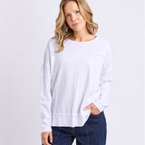 Foxwood | Jayne Throw On Top - White
