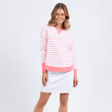 Foxwood | Simplified Stripe Crew - Neon Pink