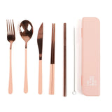 The Somewhere Co | Cutlery Kit - Rose Gold/Blush