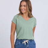 Foxwood | Manly Vee Tee - Iceberg Green