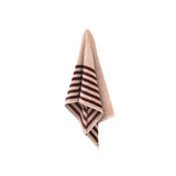 Aura | Palma Stripe Bath Towel - Mulberry / Shell