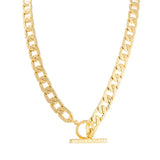 Fairley | Antique T-Bar Crystal Necklace