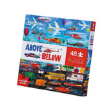 Crocodile Creek | Above & Below Puzzle 48pc - Things that Go