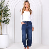Monaco Jeans | Toni Barrel Jeans - Blue