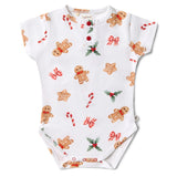 Short Sleeve Bodysuit - Gingerbread