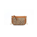 Black Caviar Designs | Sabie 2 Piece Crossbody Bag - Tan/Leopard