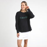 Foxwood | Simplified Metallic Crew - Black