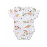 Snuggle Hunny | Organic S/S Bodysuit - Farm