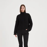 Tirelli | Chunky Cable Oversized Knit - Black