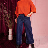 Elm | Ando Pintuck Jean - Dark Blue Wash