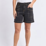 Foxwood | Balmy Short - Washed Black