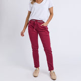 Elm | Margo Jogger - Maroon