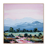 Magenta River, Style B Canvas Print 100x100cm