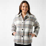 Stella + Gemma | Paige Shacket - Charcoal Check
