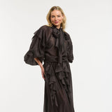 Urban Luxury | Ruffled Blouse - Black