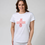 Stella + Gemma | Classic Tee - White Strawberry Scoop