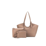 Black Caviar Designs | Cielo 3pc Handbag Tote - Mocha