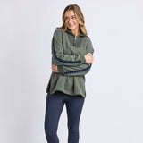 Foxwood | Knit Collar Crew - Khaki