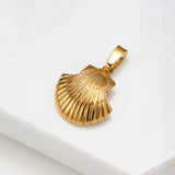 Zafino | Large Shell Charm - Gold