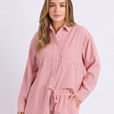 Foxwood | Echo Shirt - Red & White Stripe